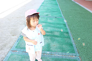 シャボン玉をしました　ひよこ