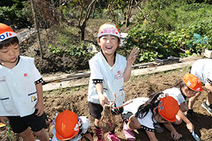 エンゼル自然体験農園でおいもほり　　年長
