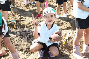 エンゼル自然体験農園でおいもほり　　年長