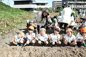 エンゼル自然体験農園でおいもほり　　年長