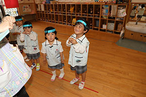 リズムフェスティバルの活動が始まりました🎵　年少Bチーム