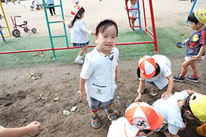 元気いっぱい園庭遊び！！