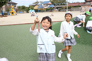 元気いっぱい園庭遊び！！