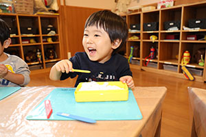 粘土遊び楽しかったね　あひる