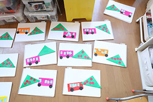 折り紙を使って制作　ぺんぎん