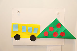 折り紙を使って制作　ぺんぎん