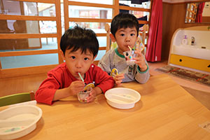 秋のスイーツを作りました　あひる