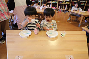 秋のスイーツを作りました　あひる