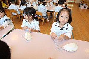 ハロウィンバッグの制作　こあら