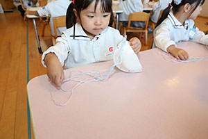 ハロウィンバッグの制作　こあら