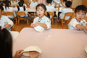 ハロウィンバッグの制作　こあら