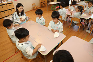 ハロウィンバッグの制作　こあら