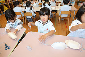 ハロウィンバッグの制作　こあら