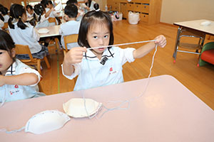 ハロウィンバッグの制作　こあら