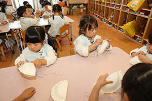 ハロウィンバッグの制作　こあら