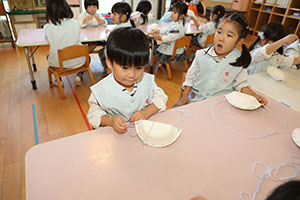 ハロウィンバッグの制作　こあら