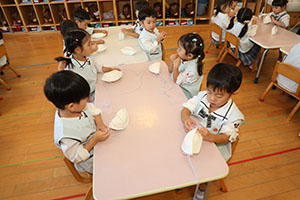 ハロウィンバッグの制作　こあら