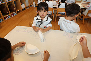 ハロウィンバッグの制作　こあら