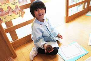 枝豆とさつまいもなどの絵を描きました　B