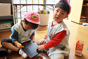 元気いっぱい自由遊び　ひよこ・あひる・ぺんぎん