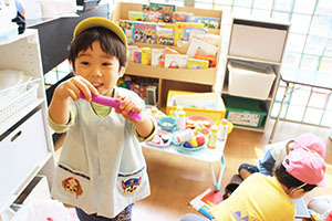 元気いっぱい自由遊び　ひよこ・あひる・ぺんぎん