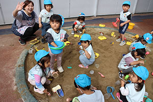 元気いっぱい自由遊び　ひよこ・あひる・ぺんぎん