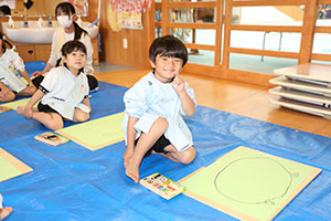 絵画教室　うさぎ・りす・ことり