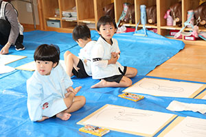 絵画教室　うさぎ・りす・ことり