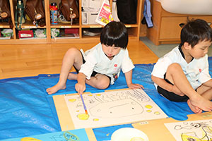 絵画教室　うさぎ・りす・ことり