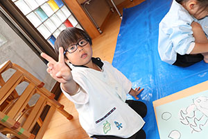 絵画教室　うさぎ・りす・ことり