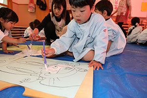 絵画教室　うさぎ・りす・ことり