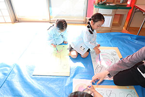 絵画教室　うさぎ・りす・ことり