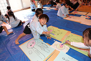 絵画教室　うさぎ・りす・ことり