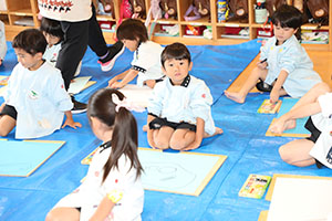 絵画教室　うさぎ・りす・ことり