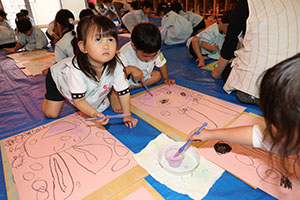 絵画教室　うさぎ・りす・ことり