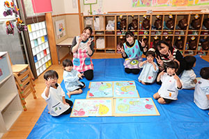 絵画教室　うさぎ・りす・ことり