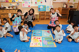 絵画教室　うさぎ・りす・ことり