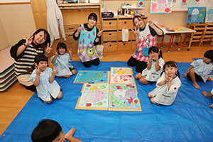 絵画教室　うさぎ・りす・ことり