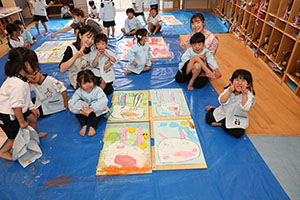 絵画教室　うさぎ・りす・ことり