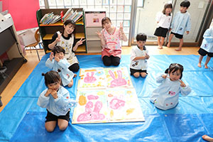 絵画教室　うさぎ・りす・ことり