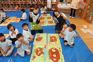 絵画教室　うさぎ・りす・ことり