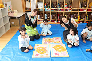 絵画教室　うさぎ・りす・ことり