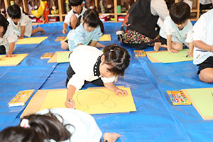 絵画教室　うさぎ・りす・ことり