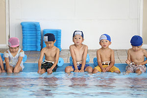 スイミングクラブへ行きました　ひまわり・さくら・たんぽぽ　NO．1