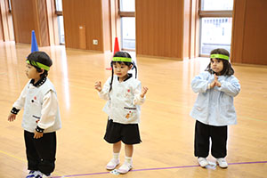 リズムフェスティバルの活動　年少Aチーム