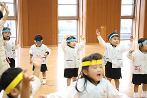 リズムフェスティバルの活動　年少Aチーム