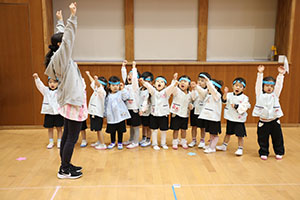 リズムフェスティバルの活動　年少Aチーム