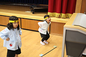 リズムフェスティバルの活動　年少Aチーム