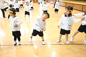 リズムフェスティバルの活動　年少Aチーム