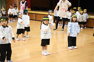 リズムフェスティバルの活動　年少Aチーム